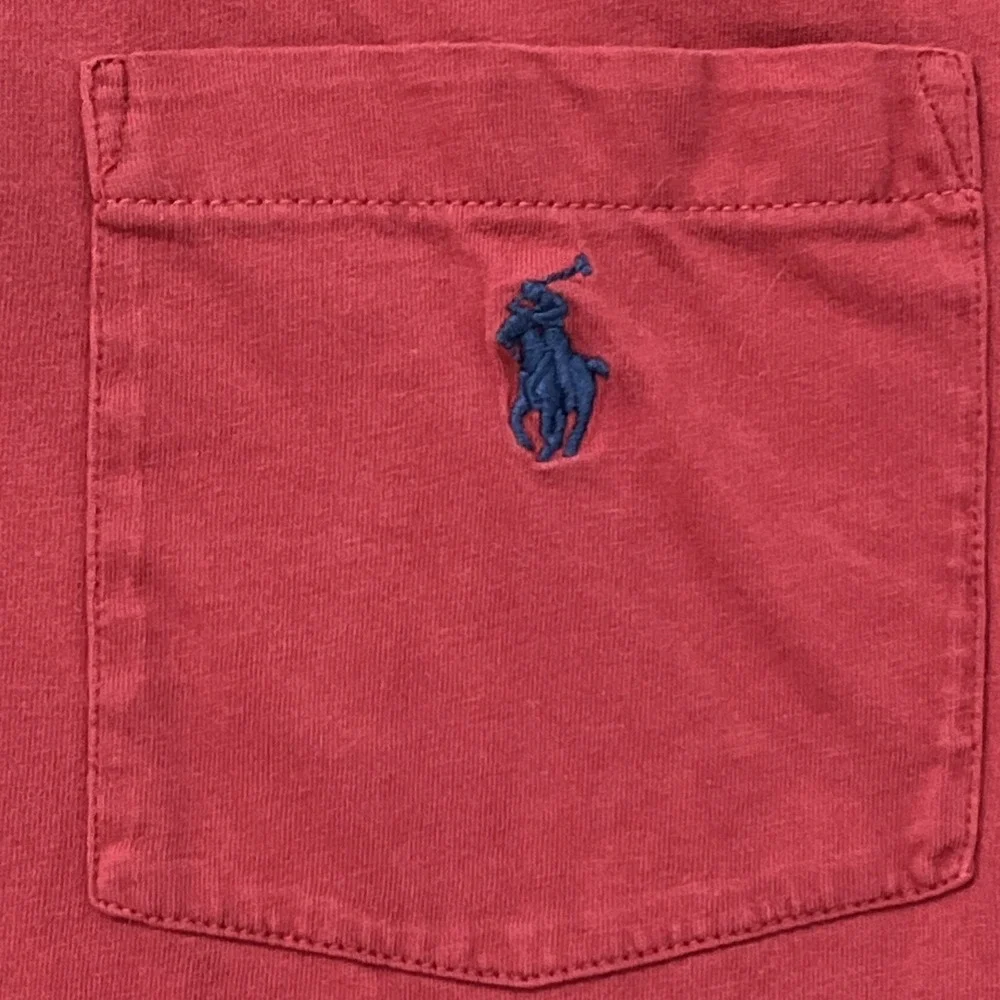 Polo Ralph Lauren Short Sleeve Polo Shirt Mens XL Classic Fit Red Cotton